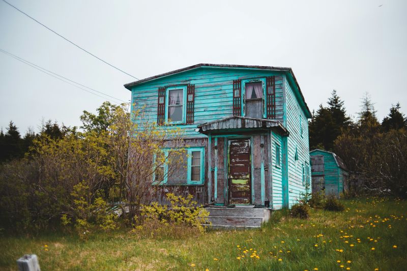 poorly maintained house