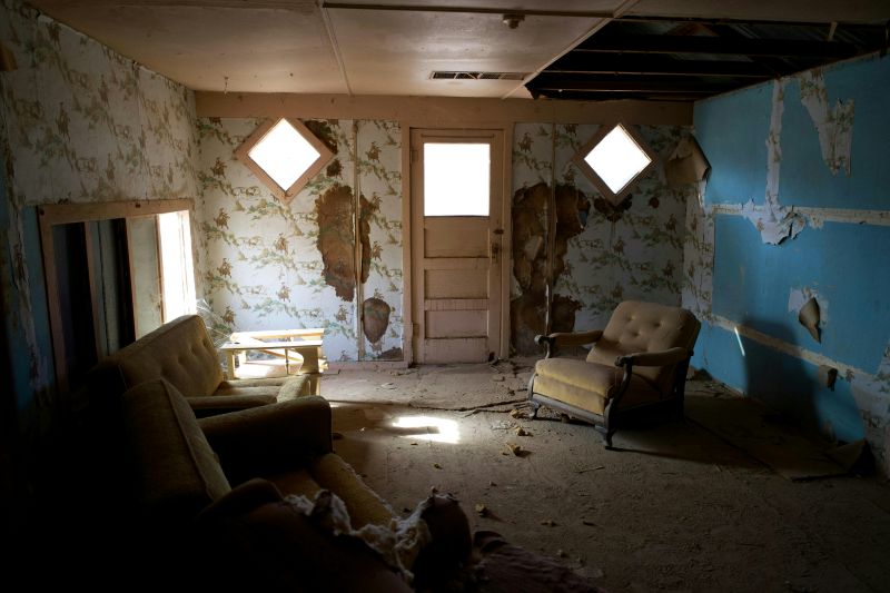 poorly maintained house on the inside